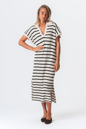 Victoria Kleid - weiß/schwarz