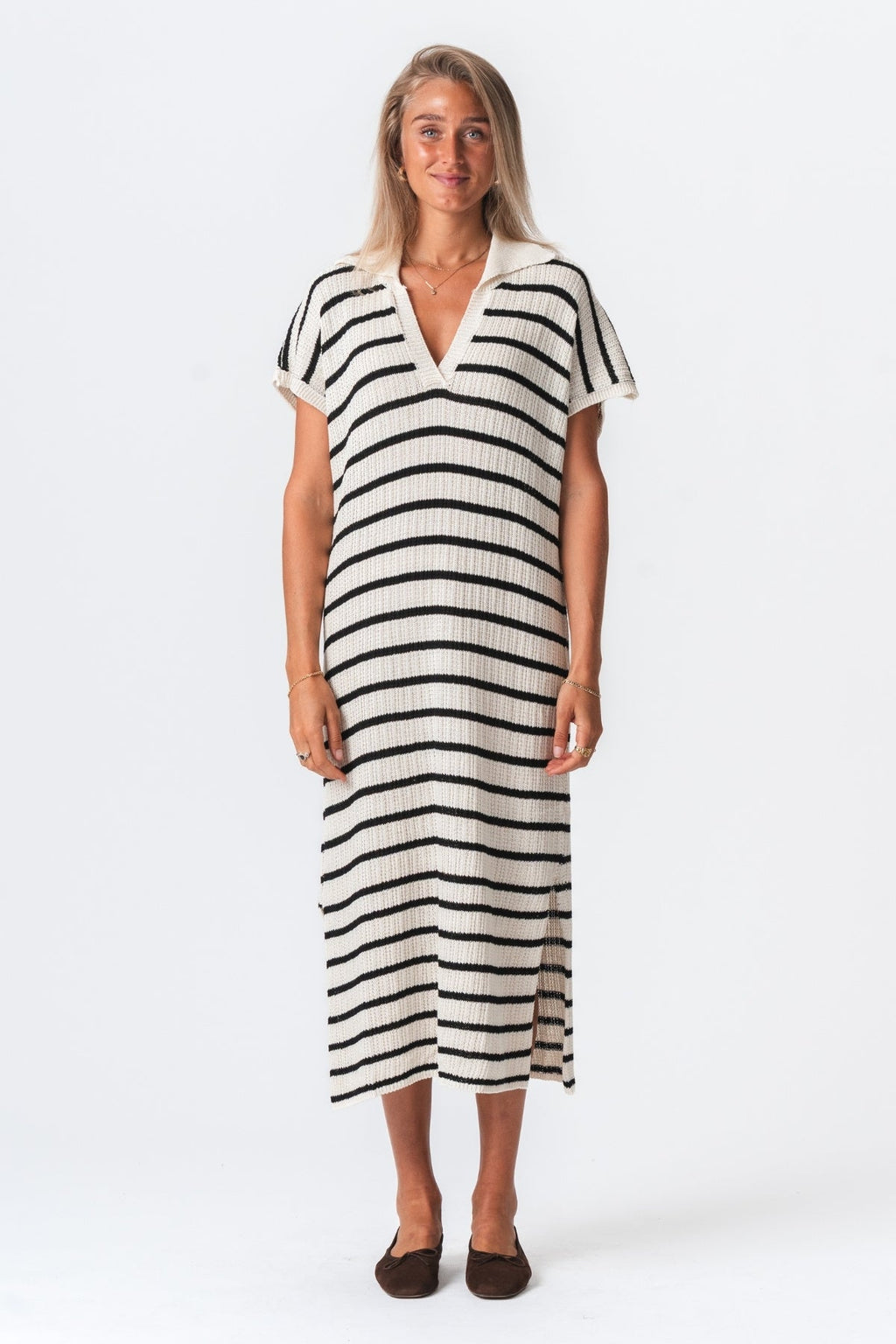 Victoria Kleid - weiß/schwarz