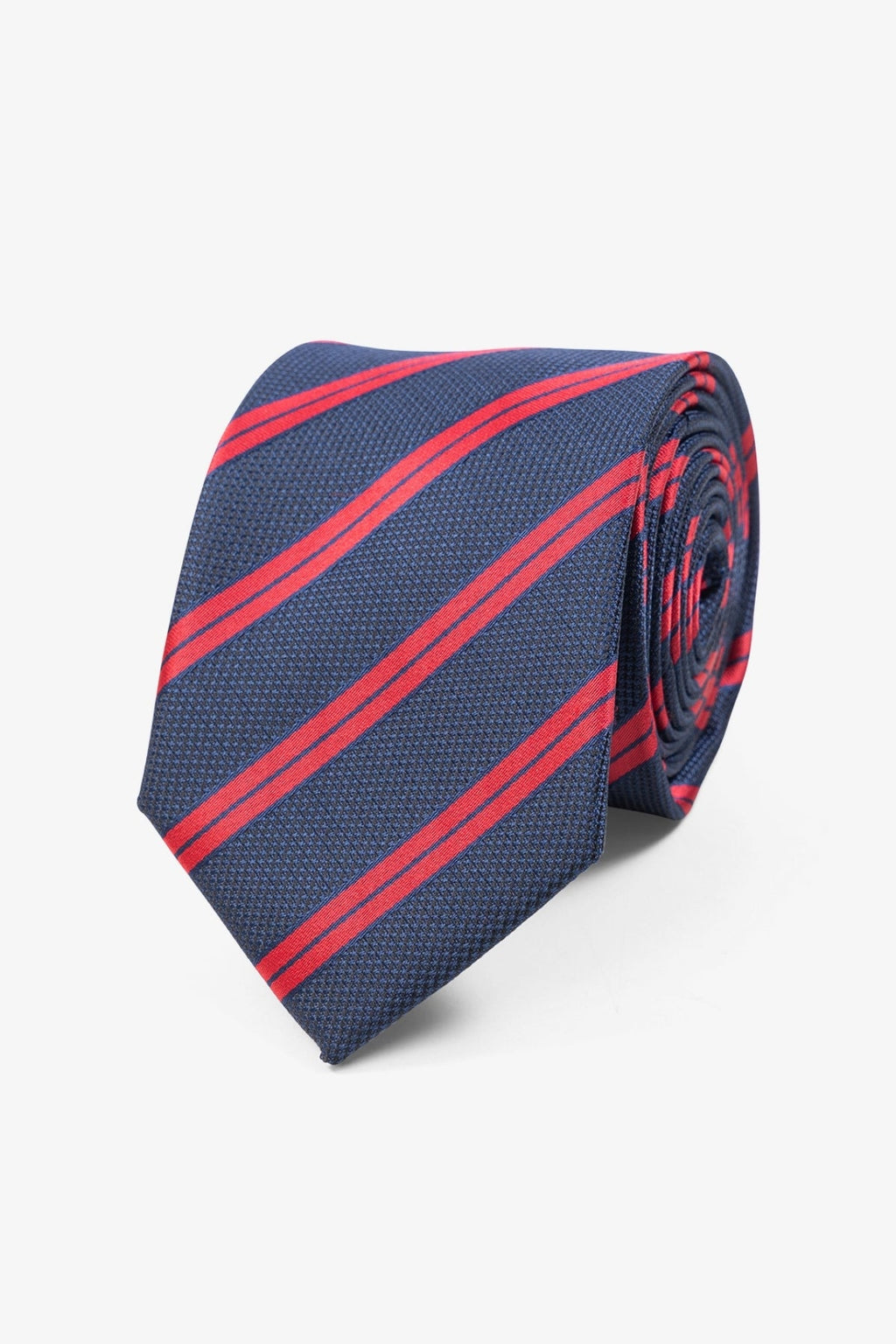 Krawatte - Marineblau/Dunkelrot