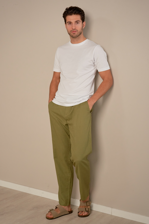 Leinen Pants - Grün