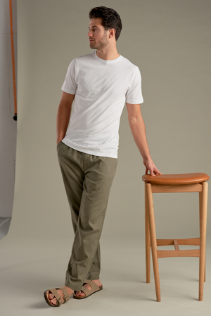 Leinen Pants - Armee