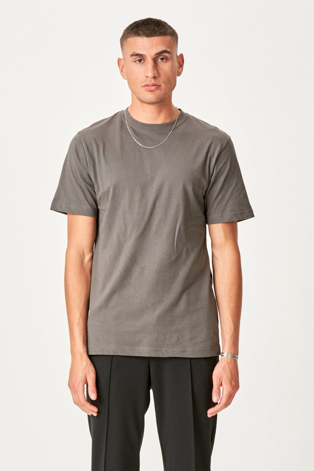 Oversized T -Shirt - Stahlgrau