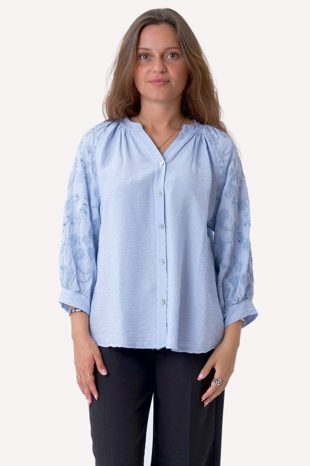 Frida-Hemd – Hellblau
