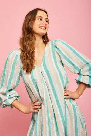 Fursa Midi Kleid - einfach grün