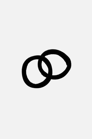 Haarkrawatte - Schwarz (1 Stcs.)