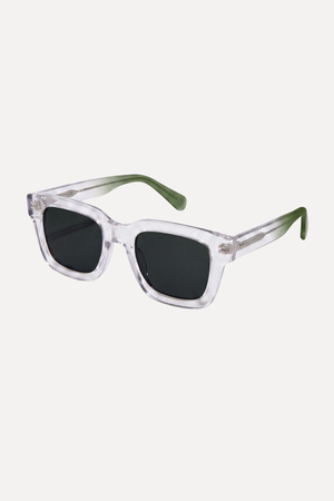 Isaac Sonnenbrille - Transparent-Grün