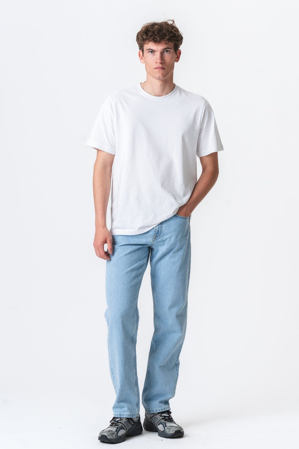 Entspannte Fit -Jeans - hellblauer Jeans