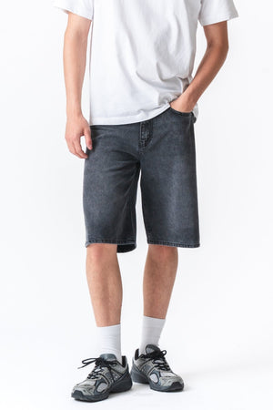 Denim Shorts Locker - schwarz