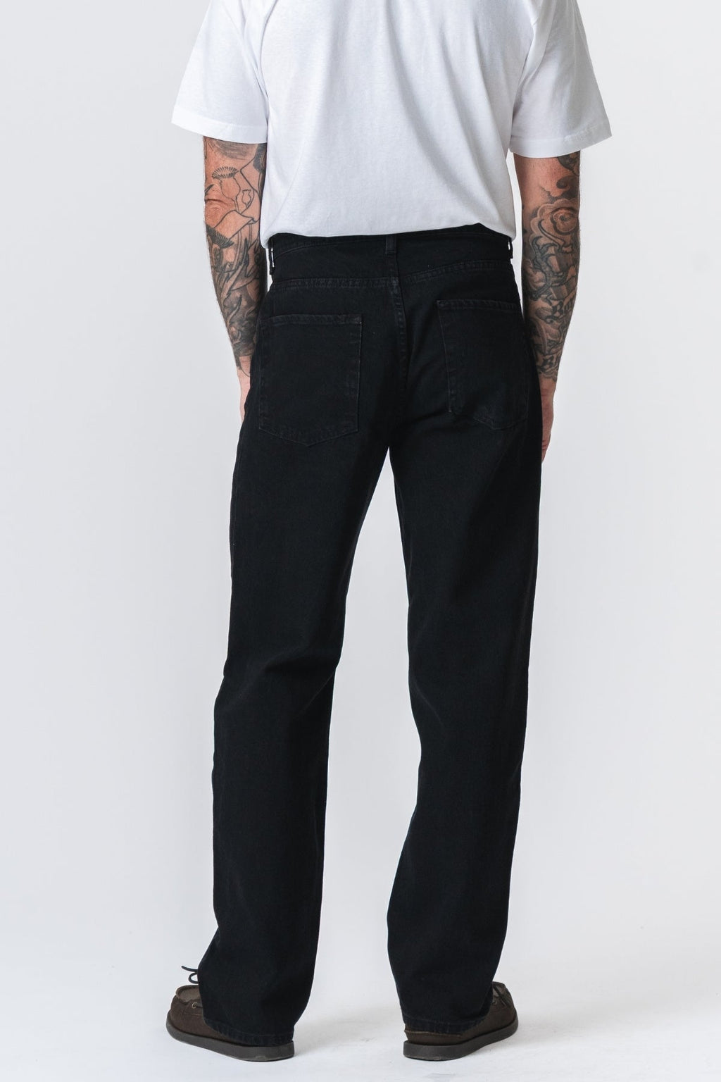 Noah lose Fit Jeans - solide schwarz