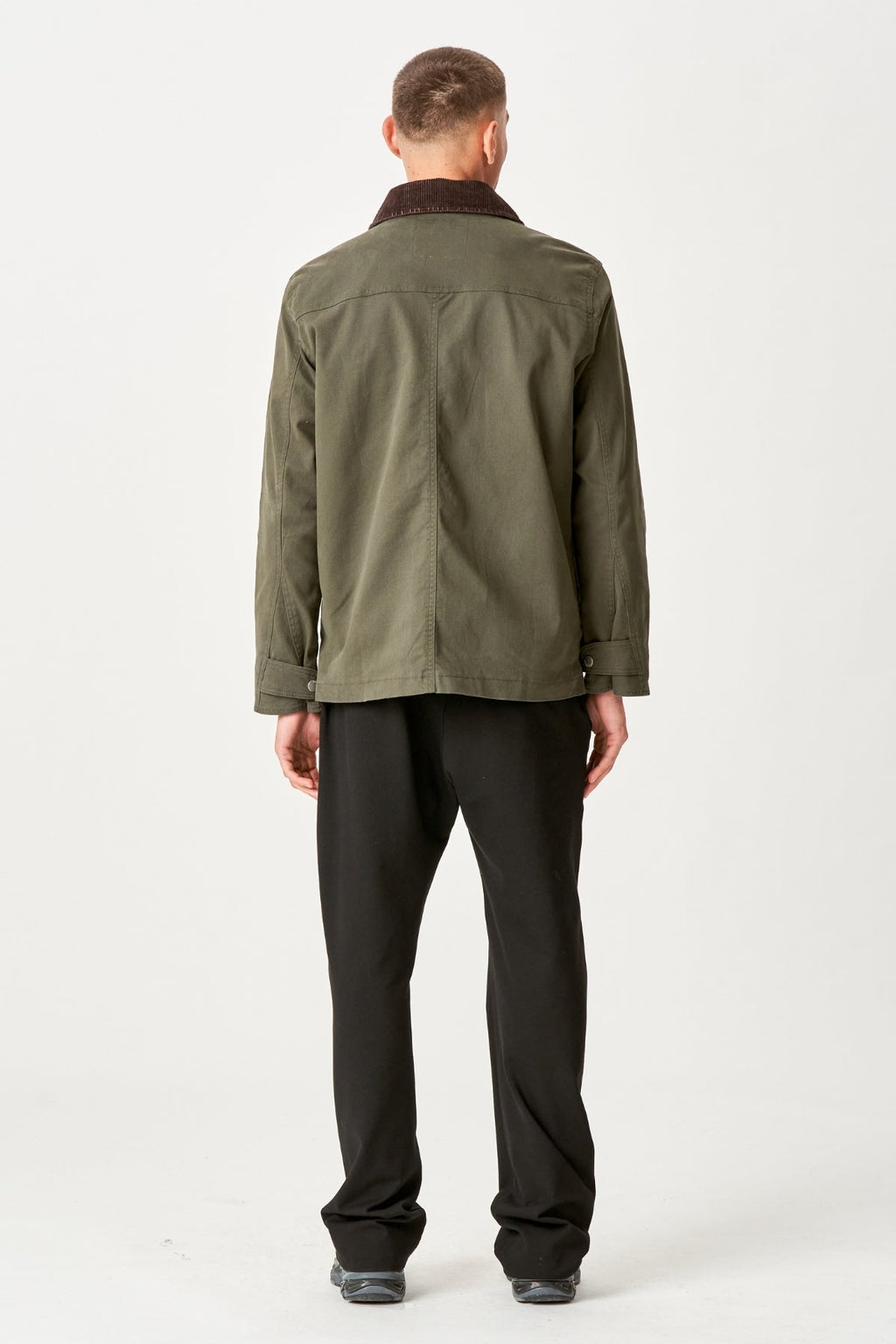 Twilljacke - dunkle Olive