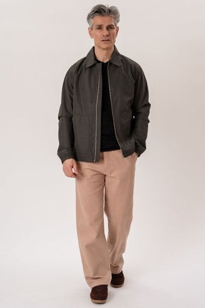 Kurze Reißverschlussjacke – Dunkelgrün