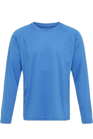 Langarmes Trainingst-Shirt-Blau