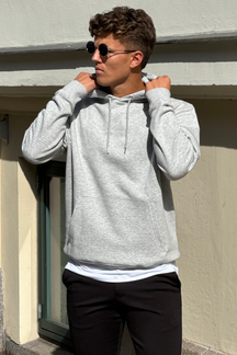 Sweatshirt Hoodie - Asche grau