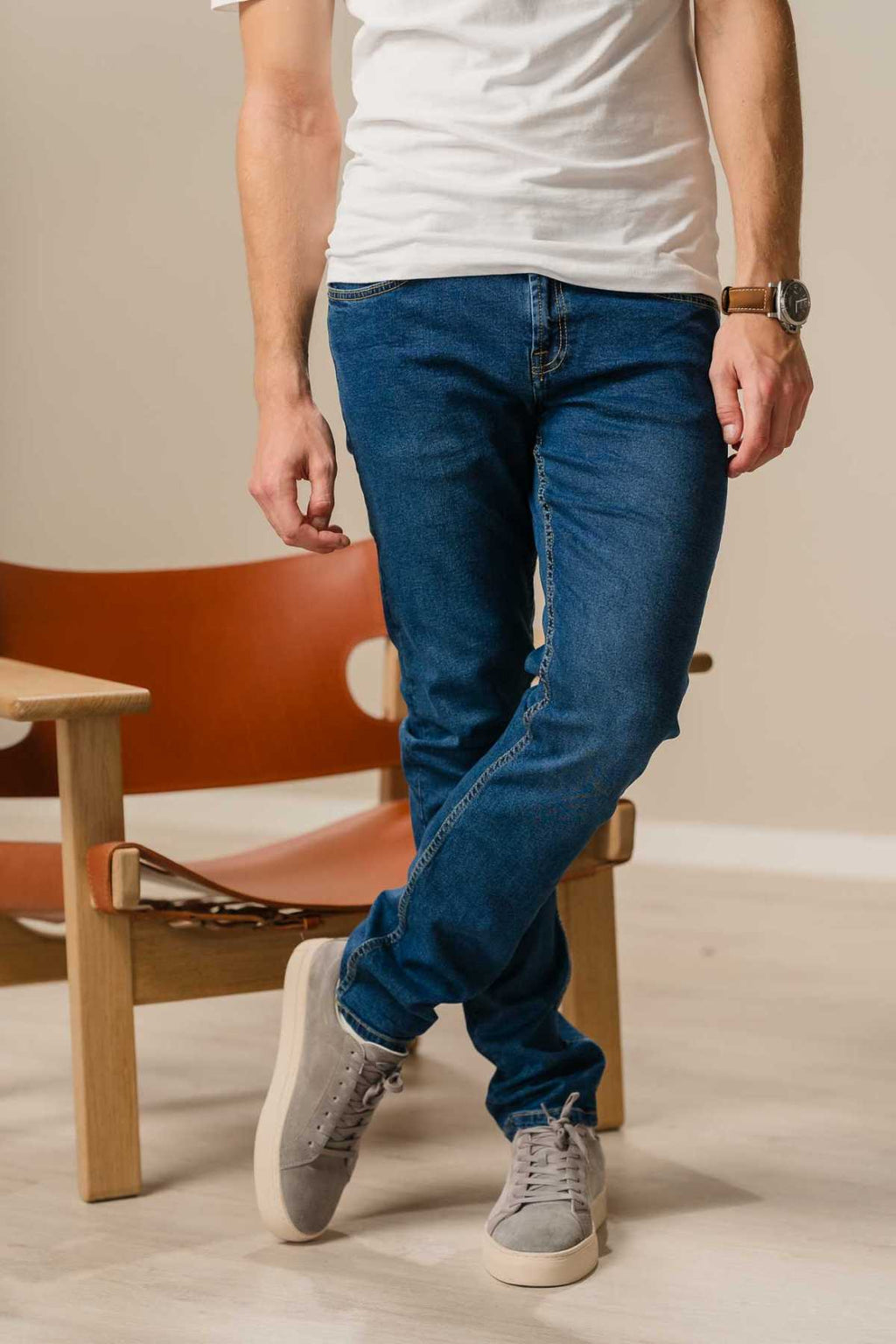 The Original Performance Jeans (schlank) - mittelblauer Denim