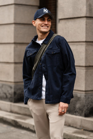 Twill Overshirt - Marine