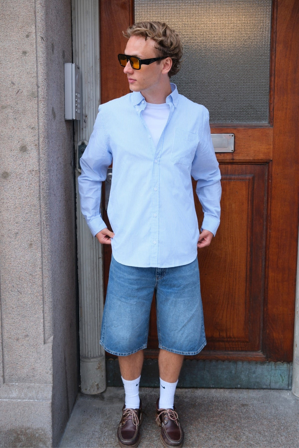 Denim Shorts Locker - blau