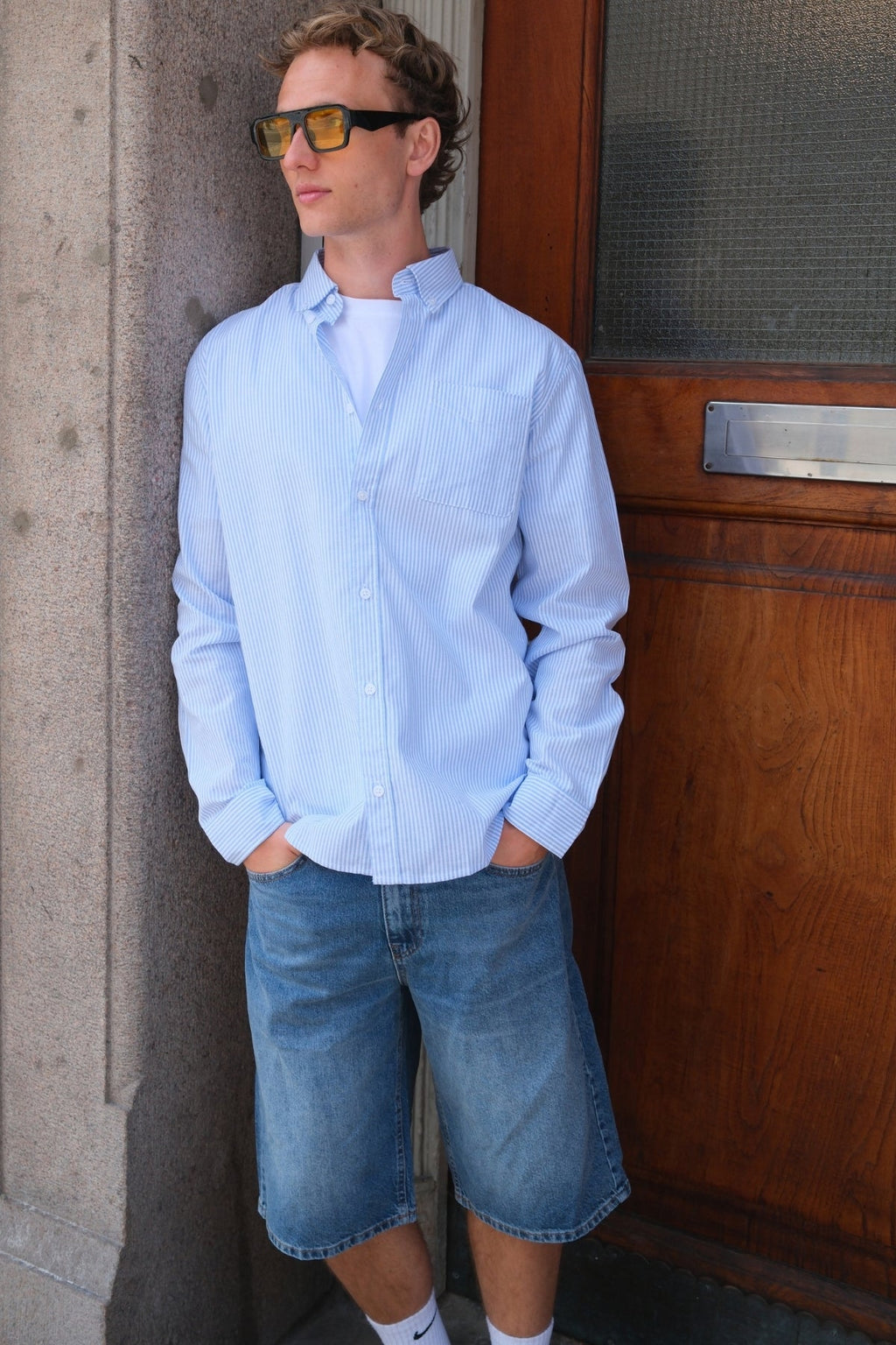 Denim Shorts Locker - blau