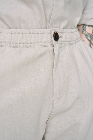 Leinen Pants - Sand