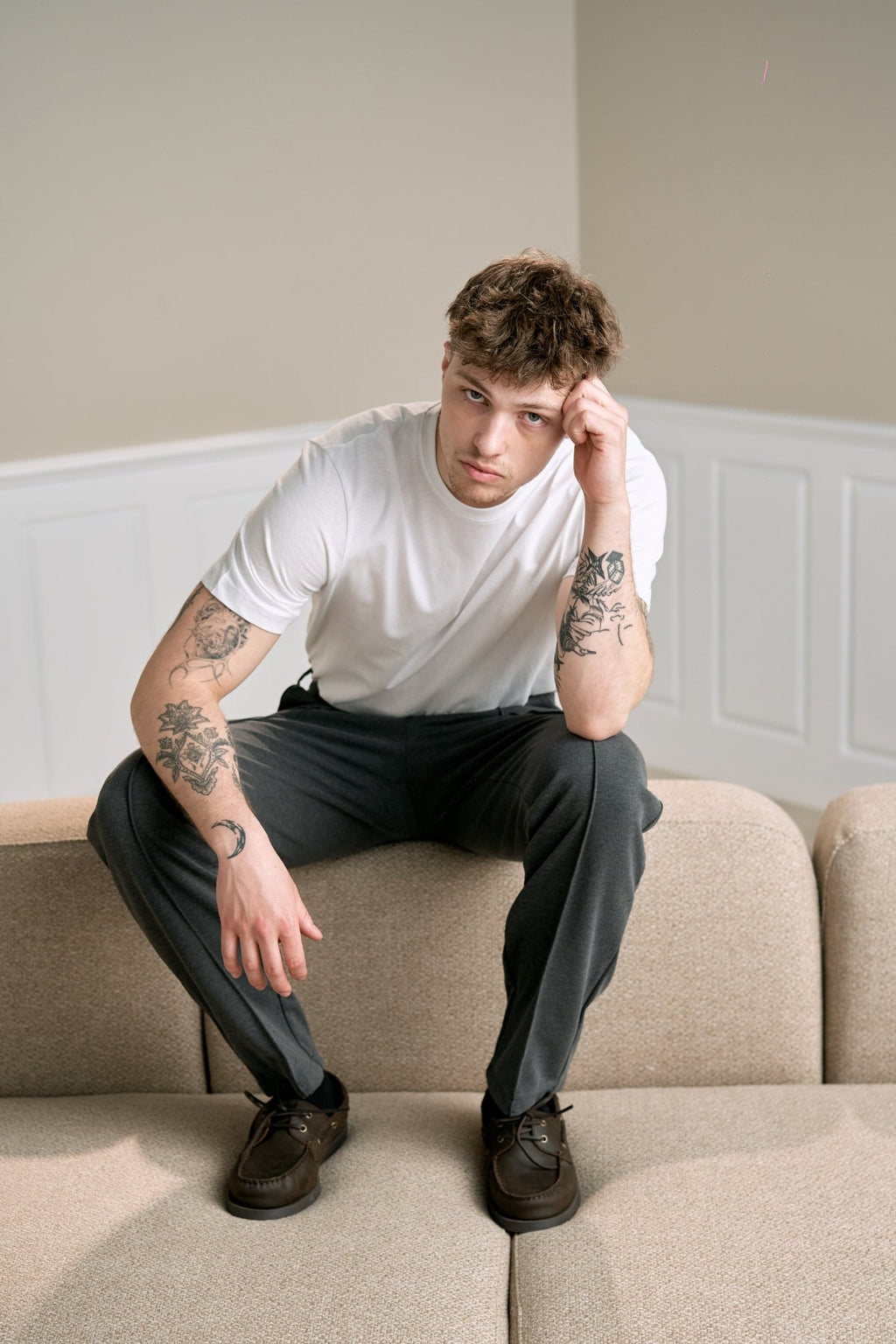 Performance Pants Locker Passform - Holzkohle