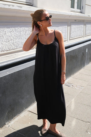 Luna Singulett -Knöchelkleid - Schwarz