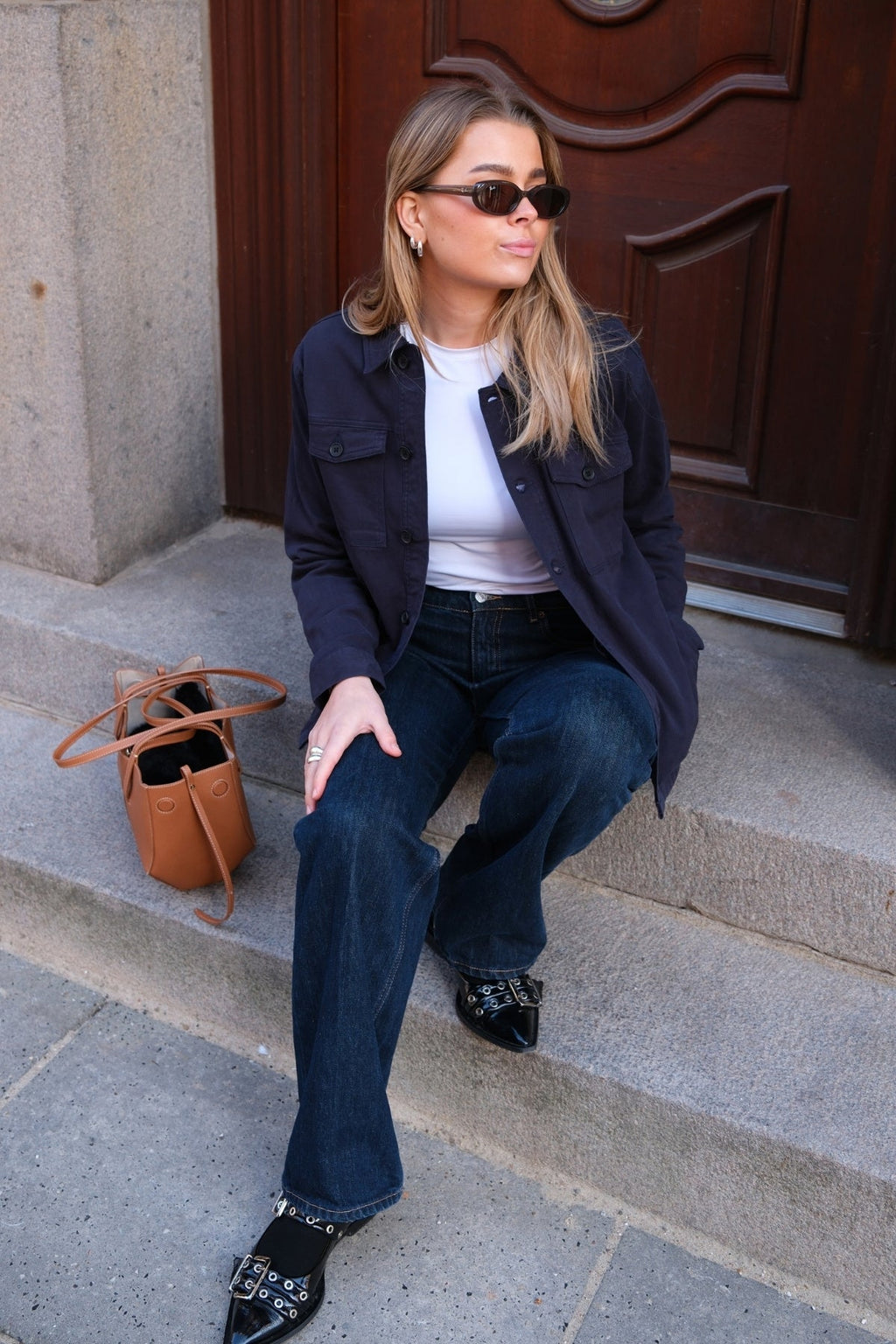 Twill Overshirt - Marine