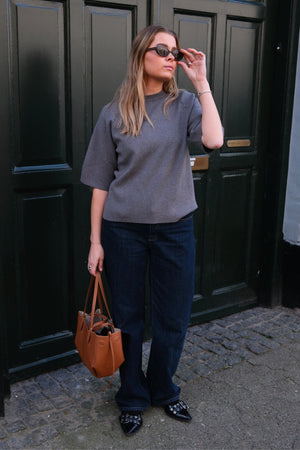 Reynard 2/4 Strickpullover - mittelgraue Melange