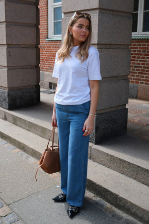 Rahmen Lisa breit Pants - Hellblauer Denim
