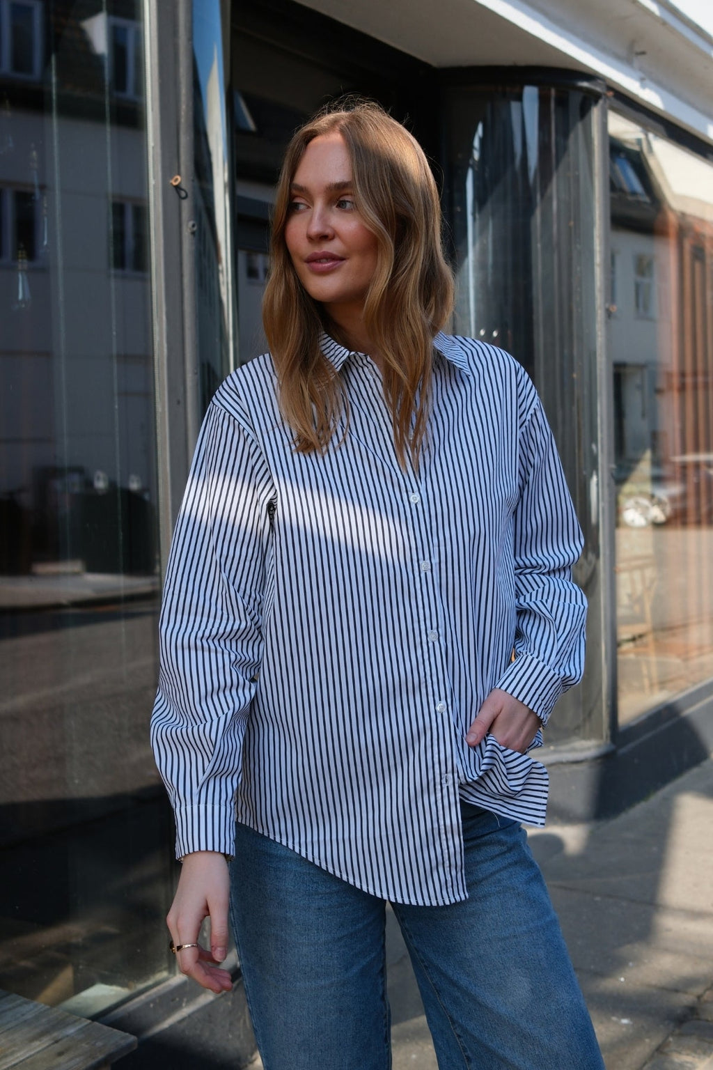 Tutta lo l/s Shirt - Schwarz/Weiß