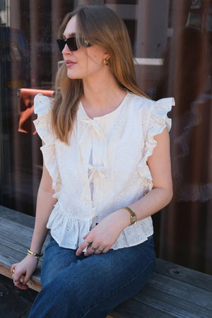 Cilie Top - Cloud Dancer