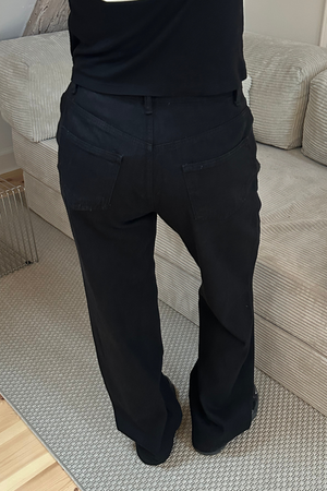 Erica Loose Jeans - Schwarz