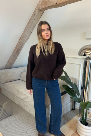 Miley Wide Jeans – Mittelblau