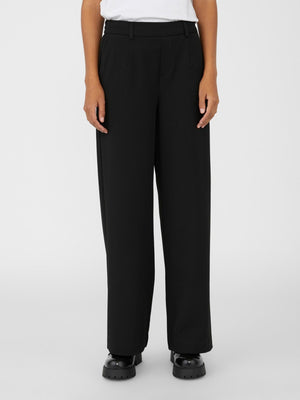 Lisa breit Pants - Schwarz