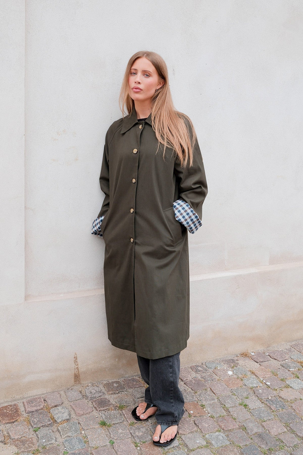 Livia Trenchcoat - Oliv