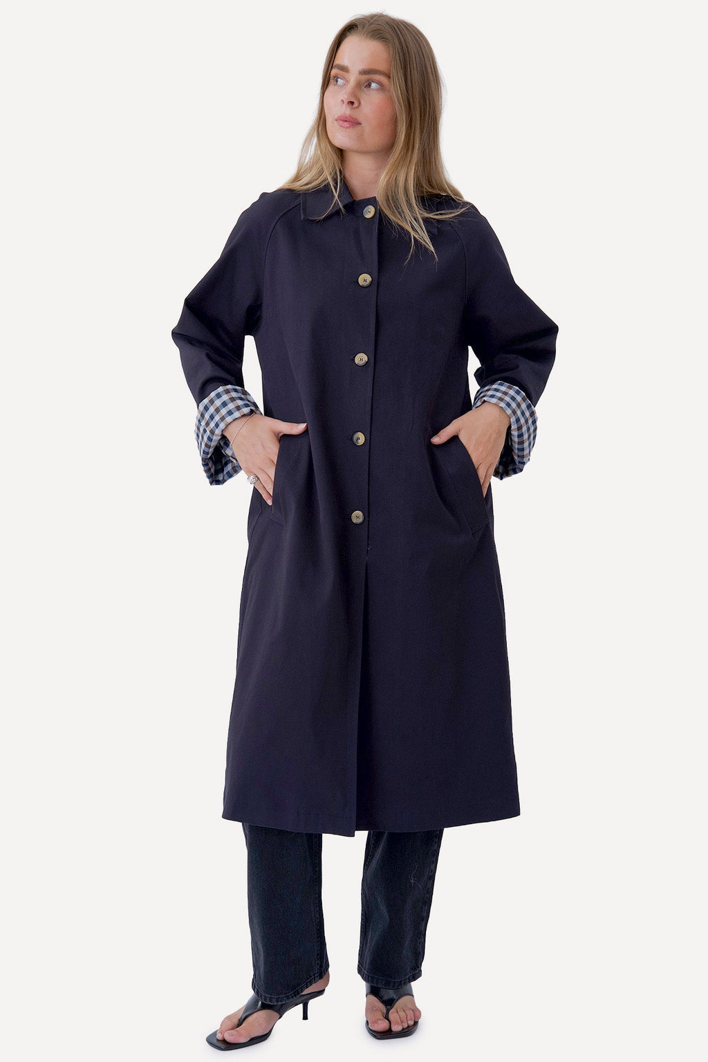 Livia Trenchcoat – Marineblau