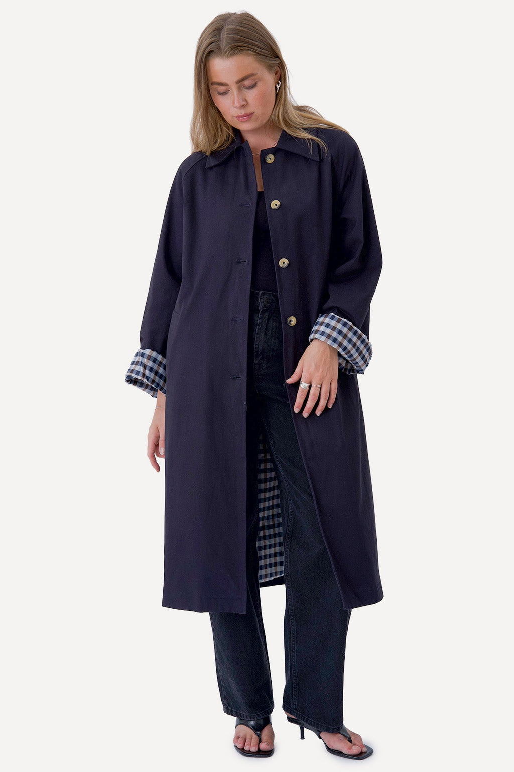 Livia Trenchcoat – Marineblau