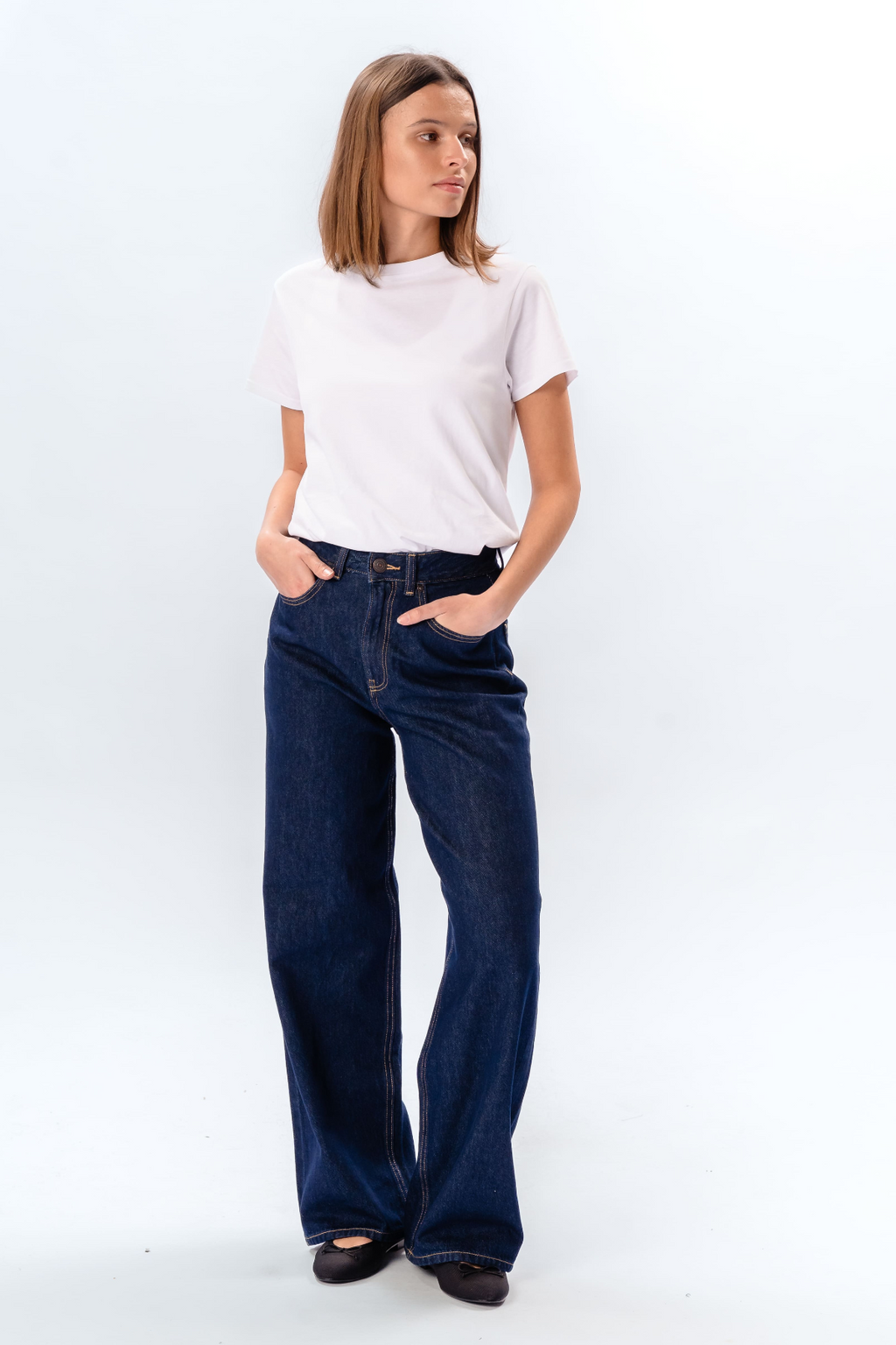 The Original Performance Lose Jeans - dunkelblauer Denim