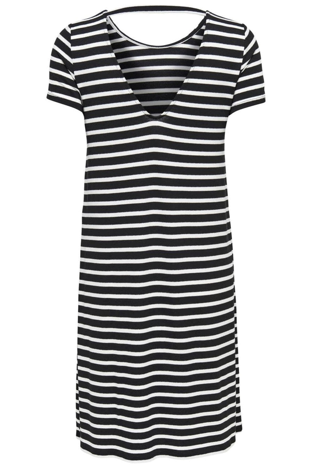 Lose Kleid mit Rückendetails - schwarzer Wolkentänzer