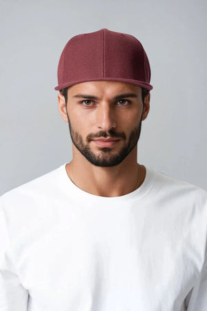 Klassiker Snapback - Kastanienbraun/Maroon