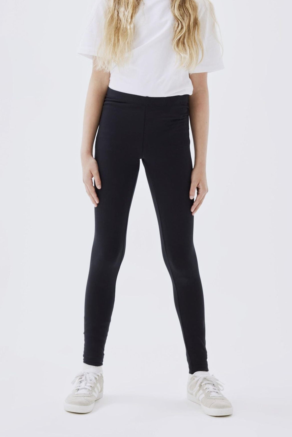 Basic Leggings in Baumwolle - schwarz