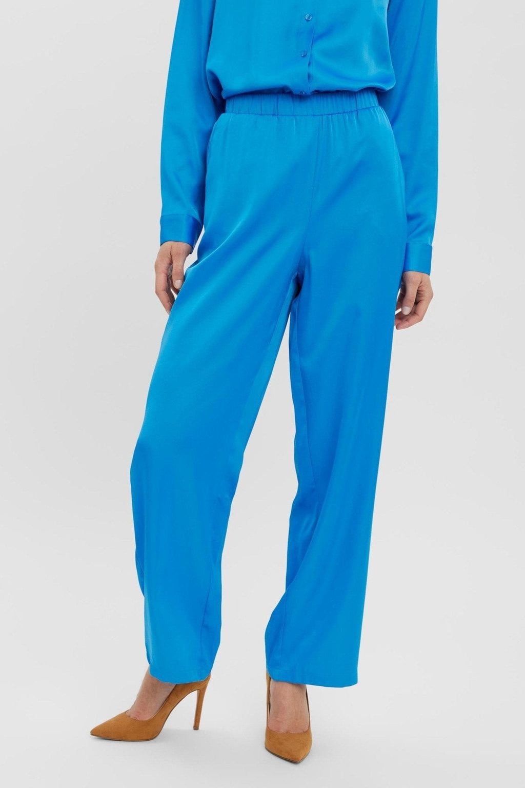 Natalia High-T-Taist Pants - Blithe