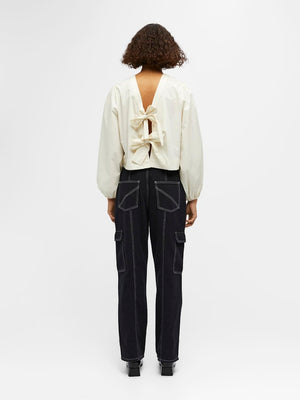 Gala Langarmed Top - Cloud Dancer