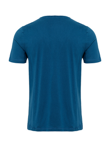 Bio -Basis -T -Shirt - Benzinblau