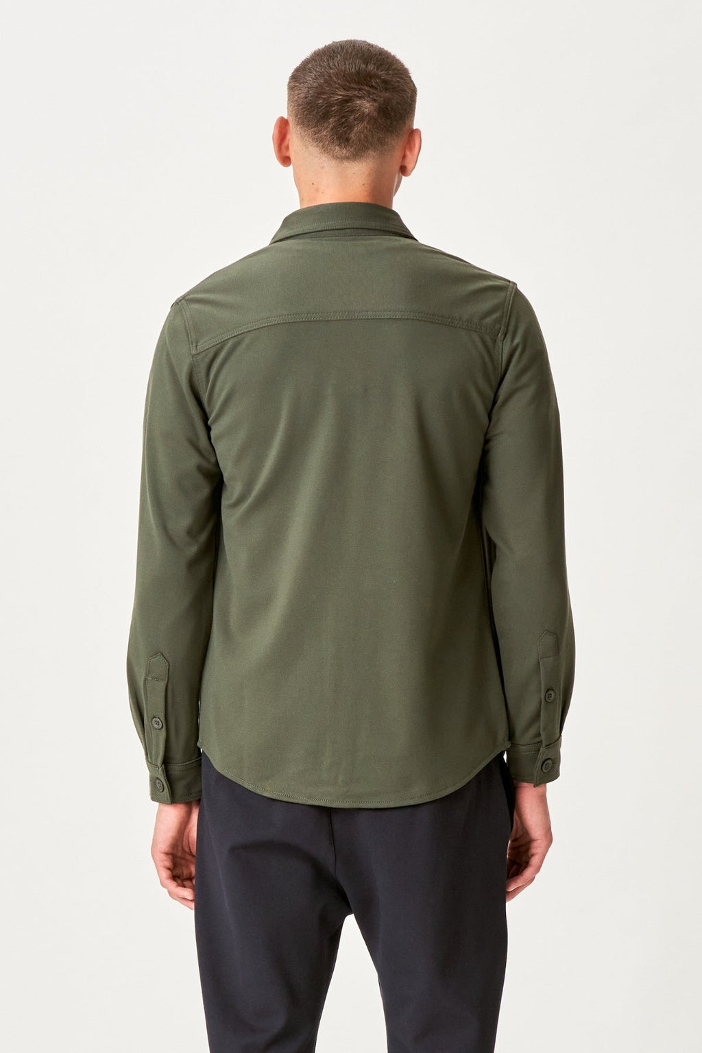 Performance Regular Overshirt - dunkle Olive