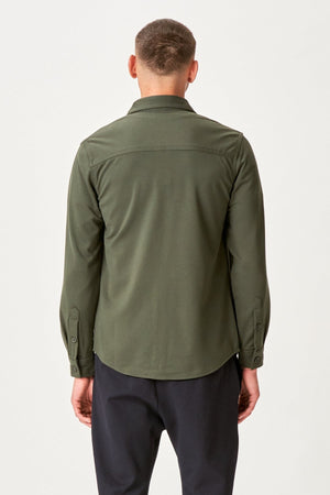 Performance Regular Overshirt - dunkle Olive
