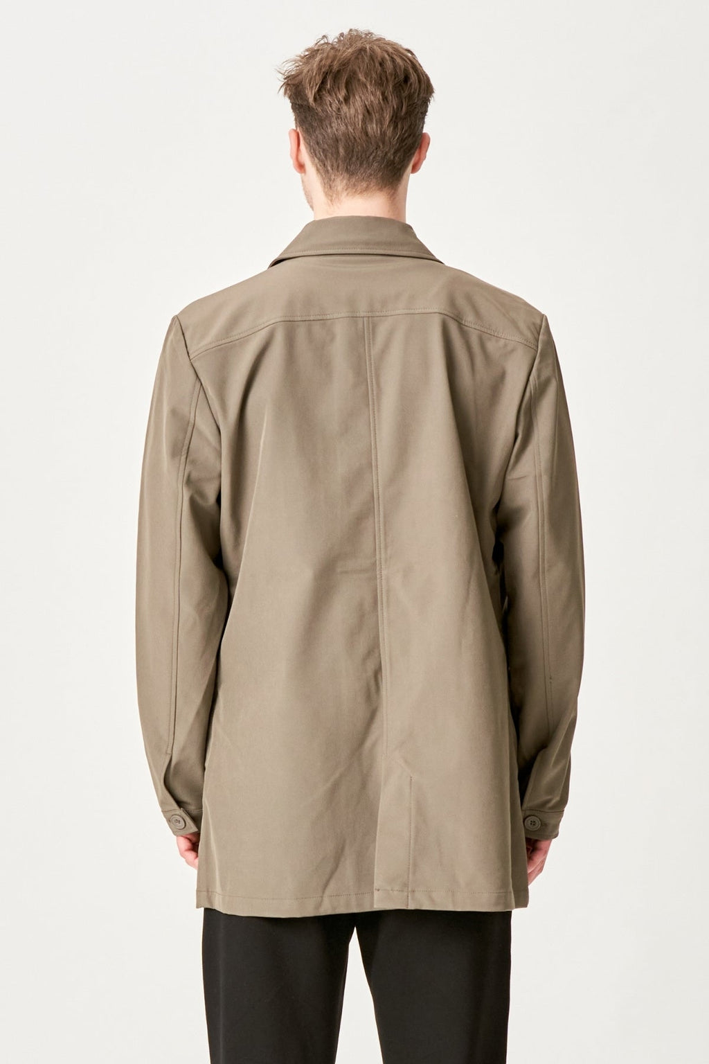 Oakland -Mantel - dunkle Olive