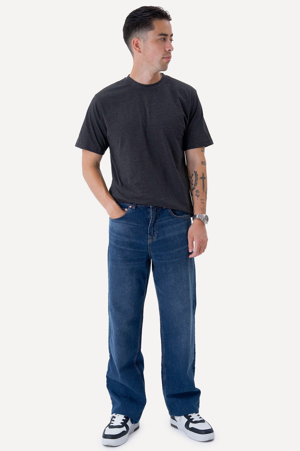 Oversized T -Shirt - Dunkelgrau
