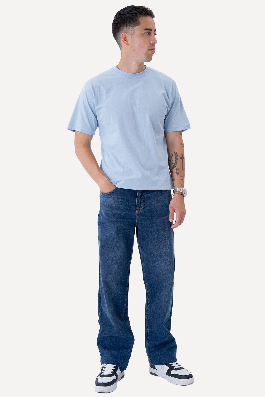 Oversized T -Shirt - Himmelblau
