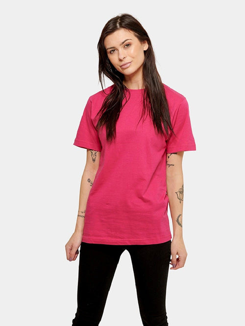 Oversized t-shirt - Pink - TeeShoppen - Lyserød