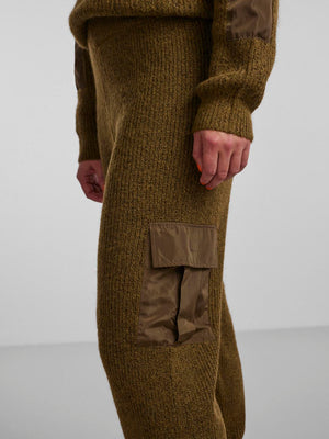 Naura Strick Pants - Firgrünn