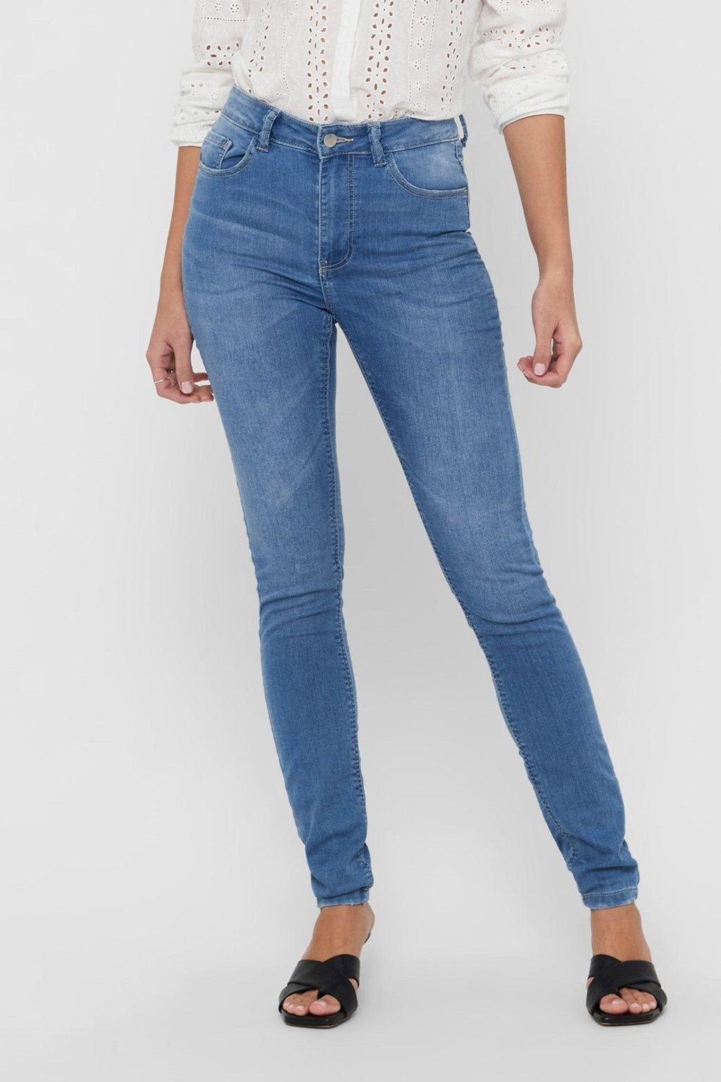 Performance Jeans - hellblau (High -Taist)